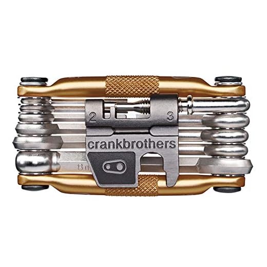 Crankbrothers Multi 17 outils, noir Outil multifonction pour vélo Outils de montage Doré Each