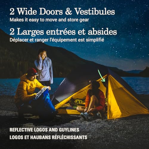Image of Coleman PEAK1 Premium Waterproof Backpacking Tent with Rainfly & Footprint, Lightweight Camping Tent Withstands Winds up to 45 MPH, 1 /2 /3 /4 /6 Person Sizes