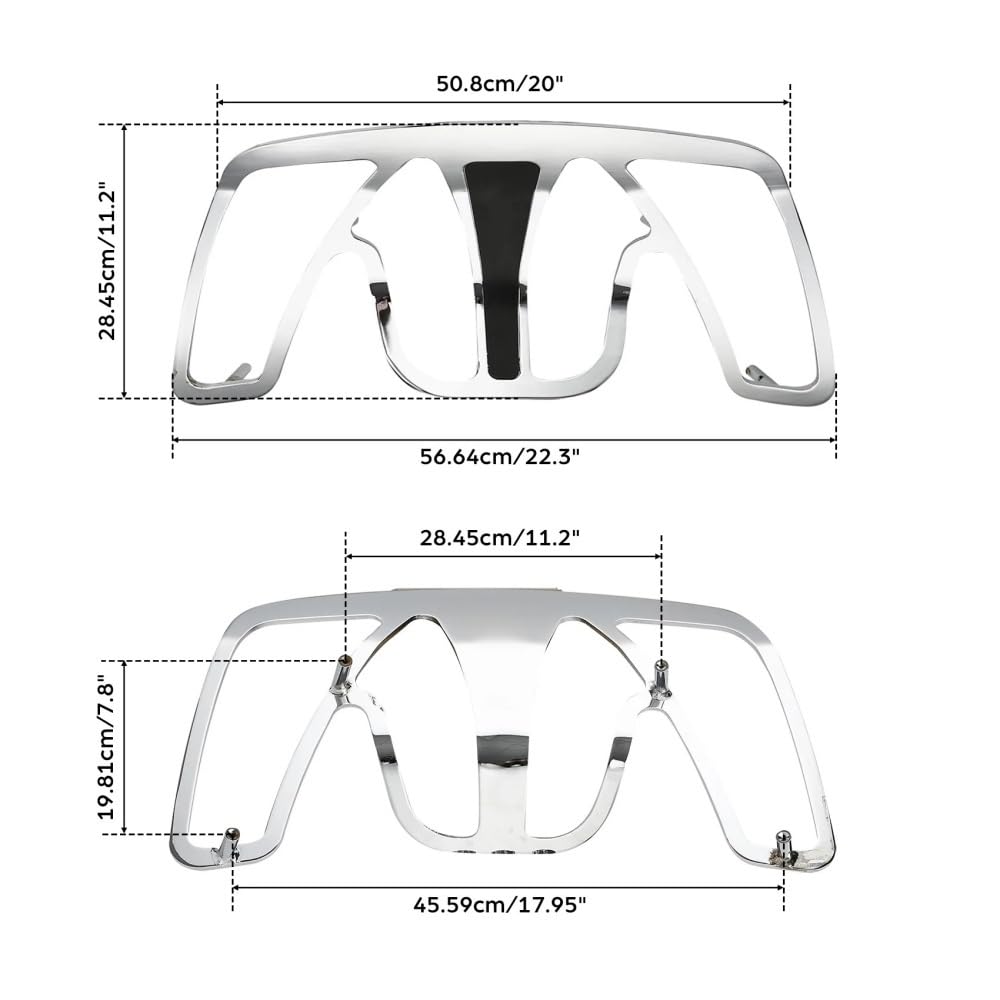 Portaequpajes Parrilla Trasera Portaequipajes Maletero De Motocicleta, Aluminio para Goldwing GL1800 GL 1800 2001-2017 2002 2003 2012 2013 2014 2015 2016