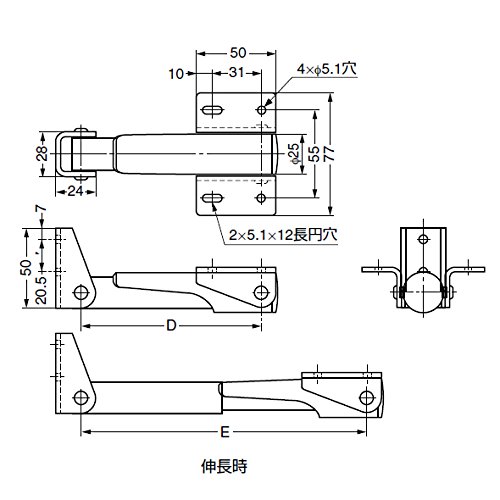 Amazon | スガツネ工業 伸縮棚受388型 38830-25 | 棚受