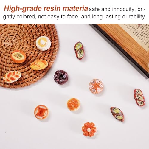 Imanes decorativos mini pan para nevera 24 piezas miniatura 5