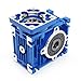 CNCTOPBAOS NMRV030 Worm Gear Reducer Speed Ratio 30:1, 60mm Flange, 14mm Output Shaft, RV30 NMRV30 Square Worm Gearbox Speed Reducer for Nema23 Stepper Motor