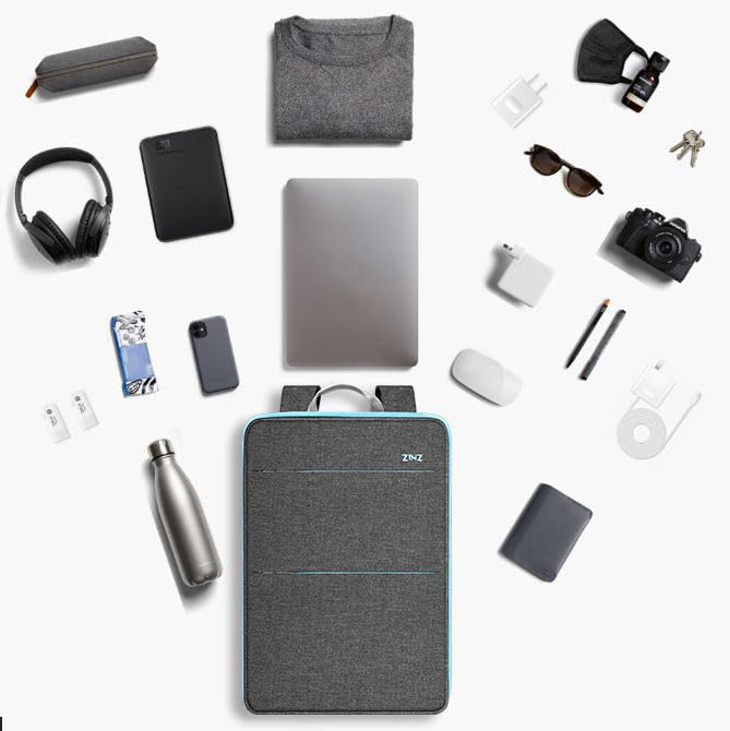 Image of ZINZ Slim & Expandable Laptop Backpack 15 15.6 16 Inch Sleeve with USB Port