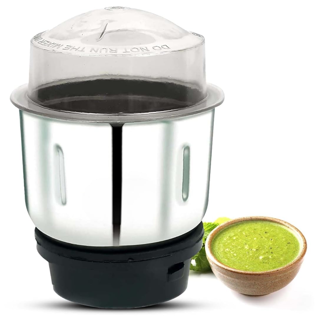 Heavy Bullet Jar Set for Mixer Grinder | 600ml & 300ml ABS Plastic Base | BPA-Free Transparent Jars | Compatible with Wildan & Similar Mixers | Leak-Proof & Durable Kitchen Jar Set — Amazon image 4