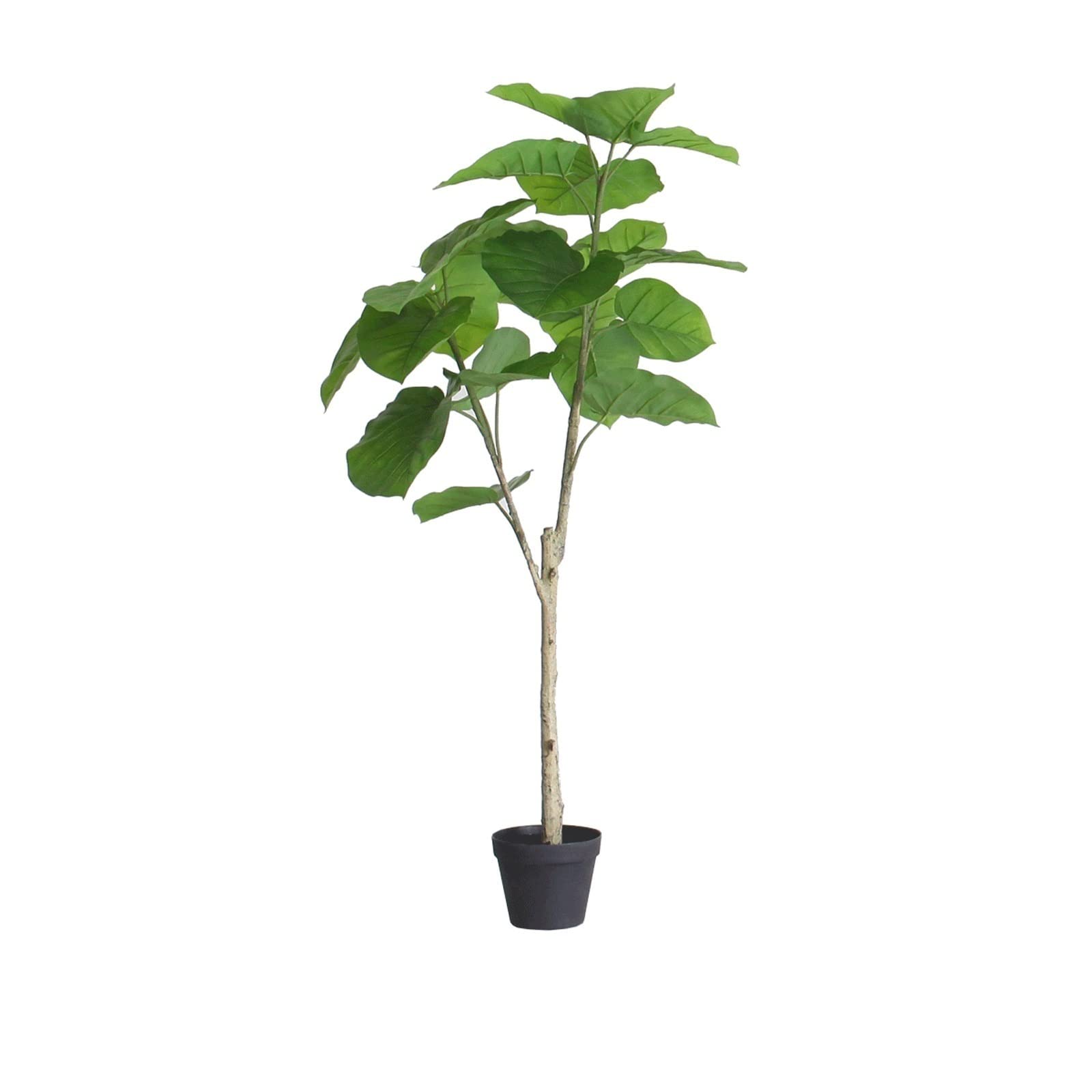 AYCDL Artificial Plants Indoor Artificial Heart Leaf Ficus Potted Plant 27/47 Inch False Heart Leaf Ficus Artificial Potted Ornamental Tree Fake Plant,One Color-S,One Color-S