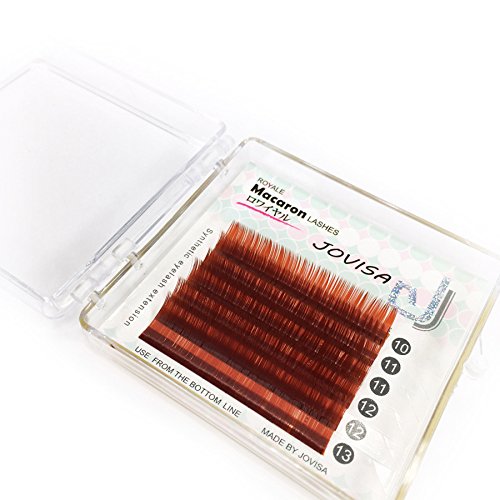 JOVISA Macaron Eyelash Extension 0.07 Curl C 10-13mm Mixed Tray Colored Lashes