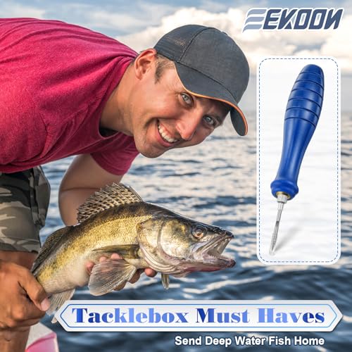 Image of Feekoon Fish Venting Tool, Venting Kit for Deep Sea Fishes with Stainless Steel Needle, Fishing Tackle for Saltwater Fishing Fish Release and Return (Patented)