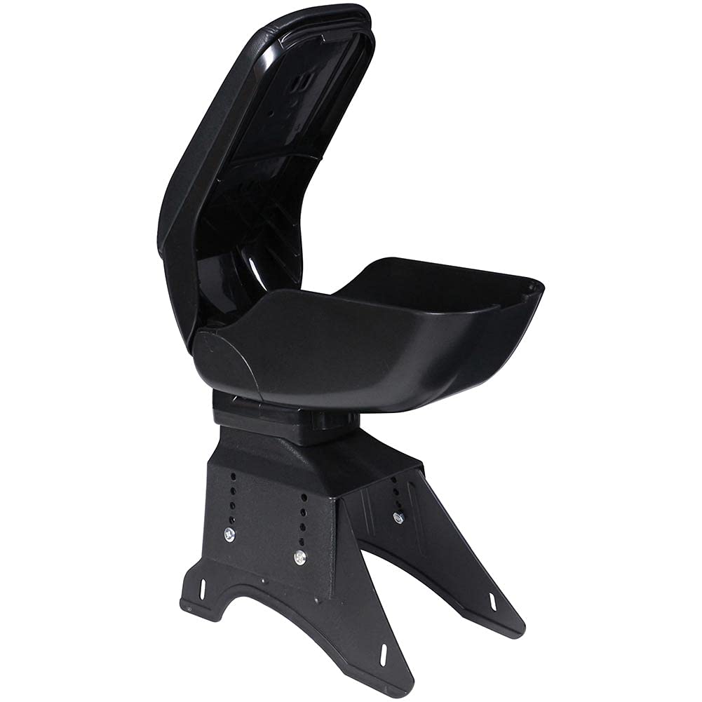 Bakaji Bracciolo Auto Universale Poggia braccio Centrale Regolabile in Eco Pelle Similpelle con Scomparto Portaoggetti Apribile Integrato Poggiagomiti Macchina basculante 37 x 25 x 13 cm Nero