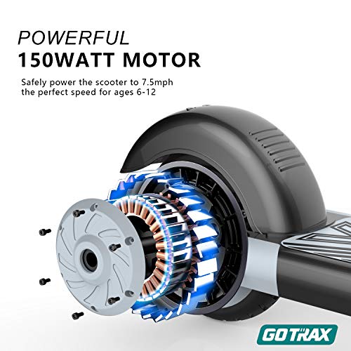 GOTRAX GKS Electric Scooter for Kids - 10mph - 7.5 mi Range - 6" Wheels (Black) GOTRAX GKS Electric Scooter for Kids - 10mph - 7.5 mi Range - 6" Wheels (Black)