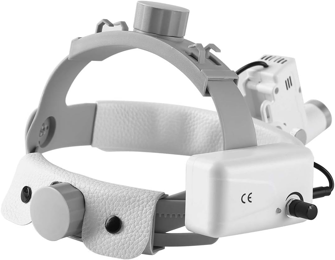 Stirnlampe mit hoher Helligkeit, 5 W, LED-Scheinwerfer, komfortable Stirnlampe mit 2 Batterien, Aluminiumbox