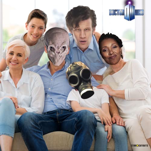 Star Cutouts SMP427 Doctor Who Thirteen Doctors Mask Pack - 13-Piece Cardboard Mask Set for Parties Collectors & Fan Events - Image 3