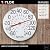 Taylor Metal Wall Indoor Outdoor Thermometer, 12 inch, White