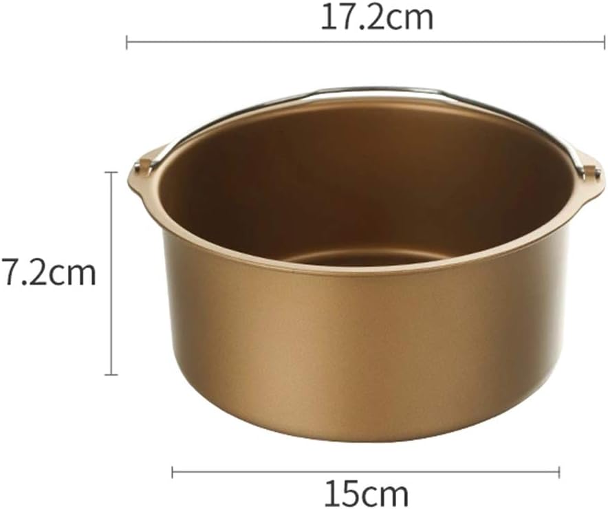 6/7/8 Inch Air Fryer Cake Mold Baking Tray Oven Frying Roasting Basket Bakeware Air Fryer Basket for Oven XL
