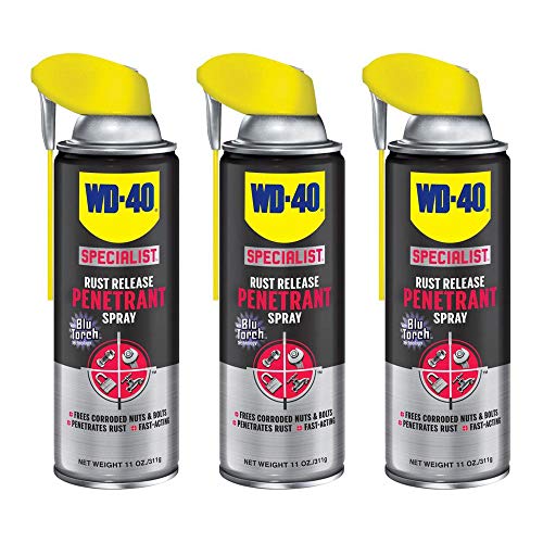 WD-40 Specialist Metal Rust Release Penetrant Lubricant Spray, 11 Ounce (3 Pack)