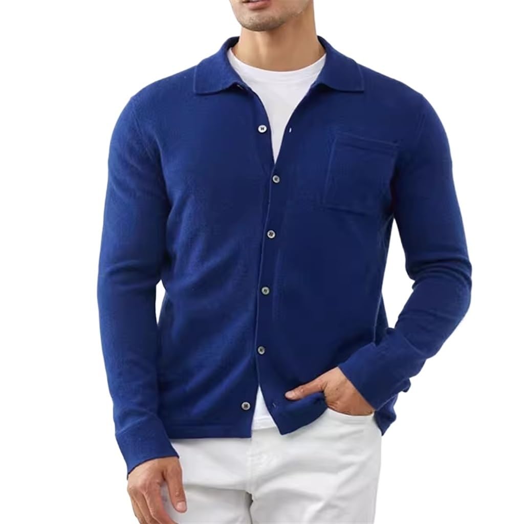 Pull col mi-haut pour homme en maille décontractée grande taille 3XL style automne