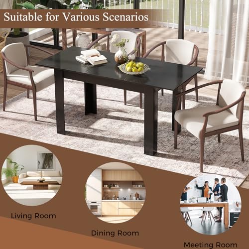 Tavolo Da Pranzo Pieghevole E Allungabile In Legno – 163x80x75 Cm, Per 4-7 Persone, Ovale, Peso Max 60 Kg, Naturale
