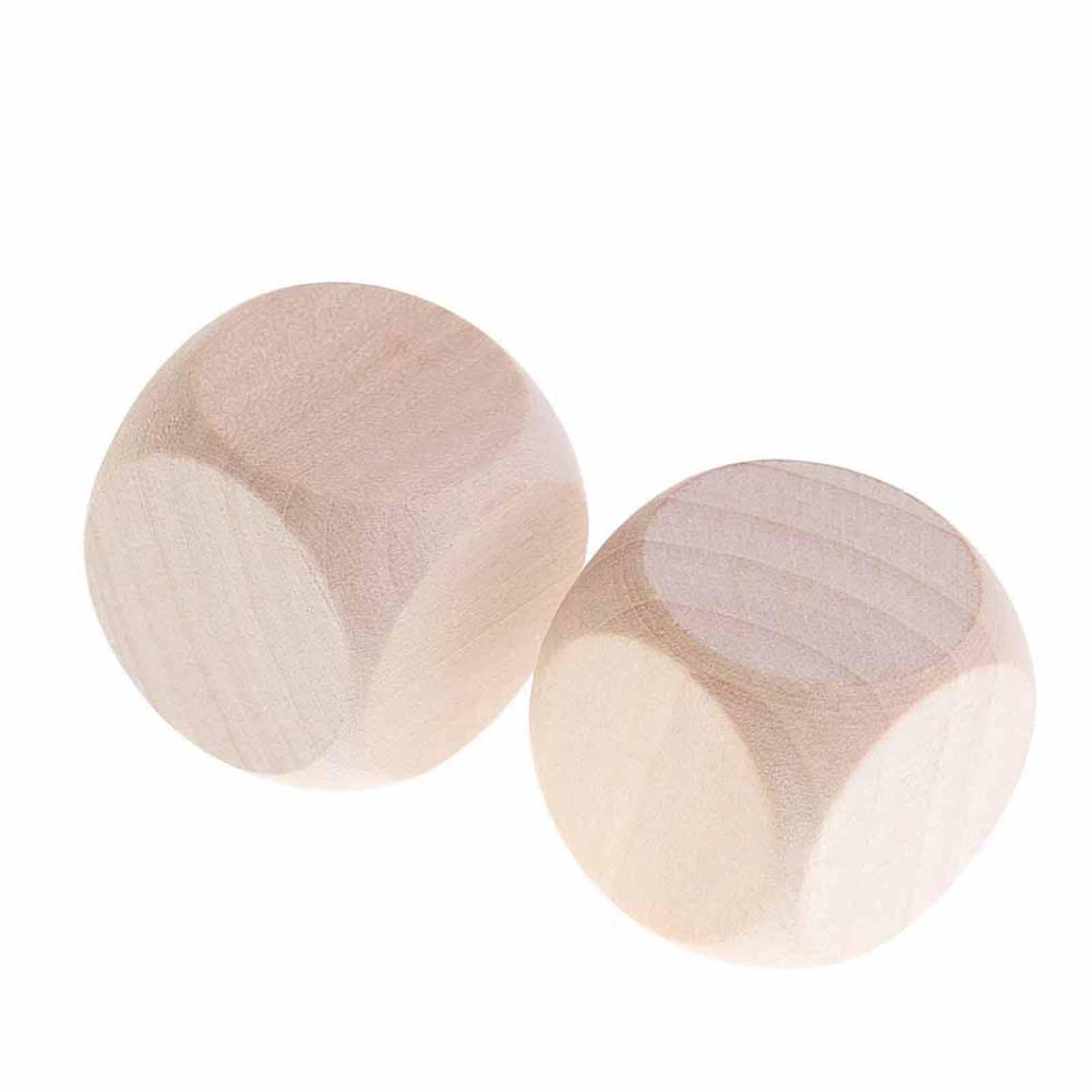 Amazon.co.jp: 空白のサイコロ - 10 個の木製キューブ クラフト