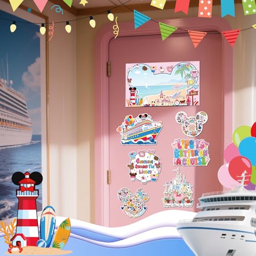 Imanes decorativos de crucero mouse 7 piezas miniatura 4