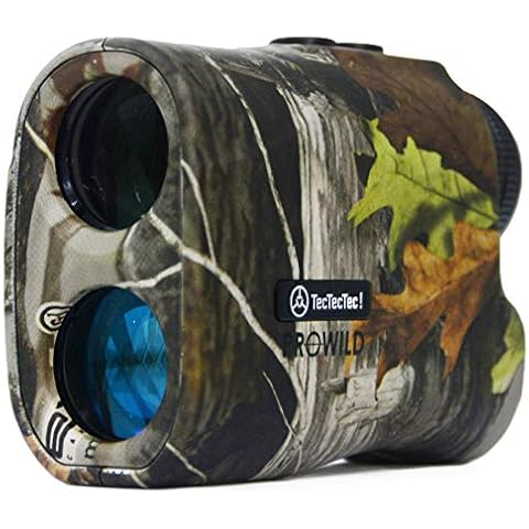 TecTecTec ProWild Hunting Rangefinder 6X Magnification, up to 540 Yards Laser Range Finder for Hunting with Range Scan, Speed Mode, CR2 Battery, and High-Precision Fast Measurements - Camo Cover