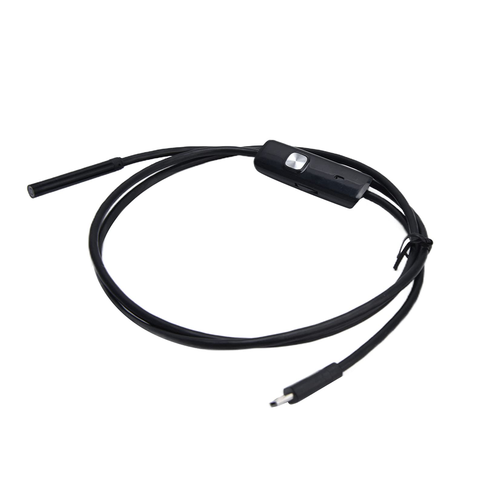 USB Endoscope, Waterproof USB Inspection Snake Camera with LED Light Inspection Camera Borescope for Android Phone Windows Sewer Pipe Vehicle(2m (6.6ft))