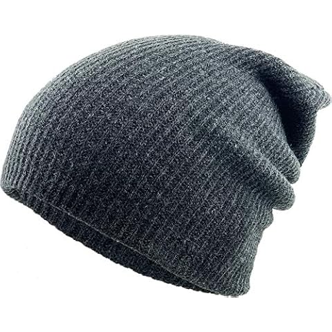 KBETHOS KBW-12 DGY Solid Slouchy Beanie Skull Cap Hat Cover