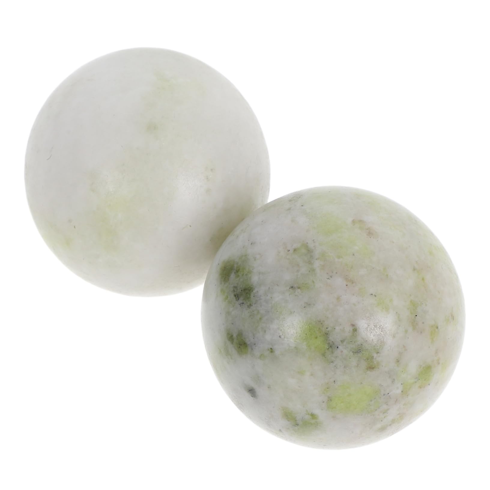 KOMBIUDA Jade Fitness Handball Set Pcs Chinese Meditation Balls Natural Balls for Hand Yoga Relief