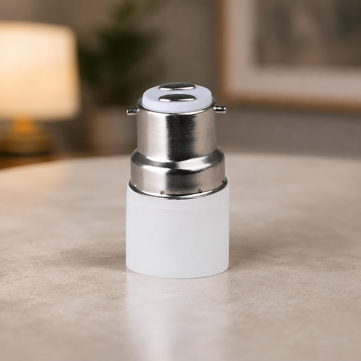 B22 to E14 Lamp Base Converter - White -6