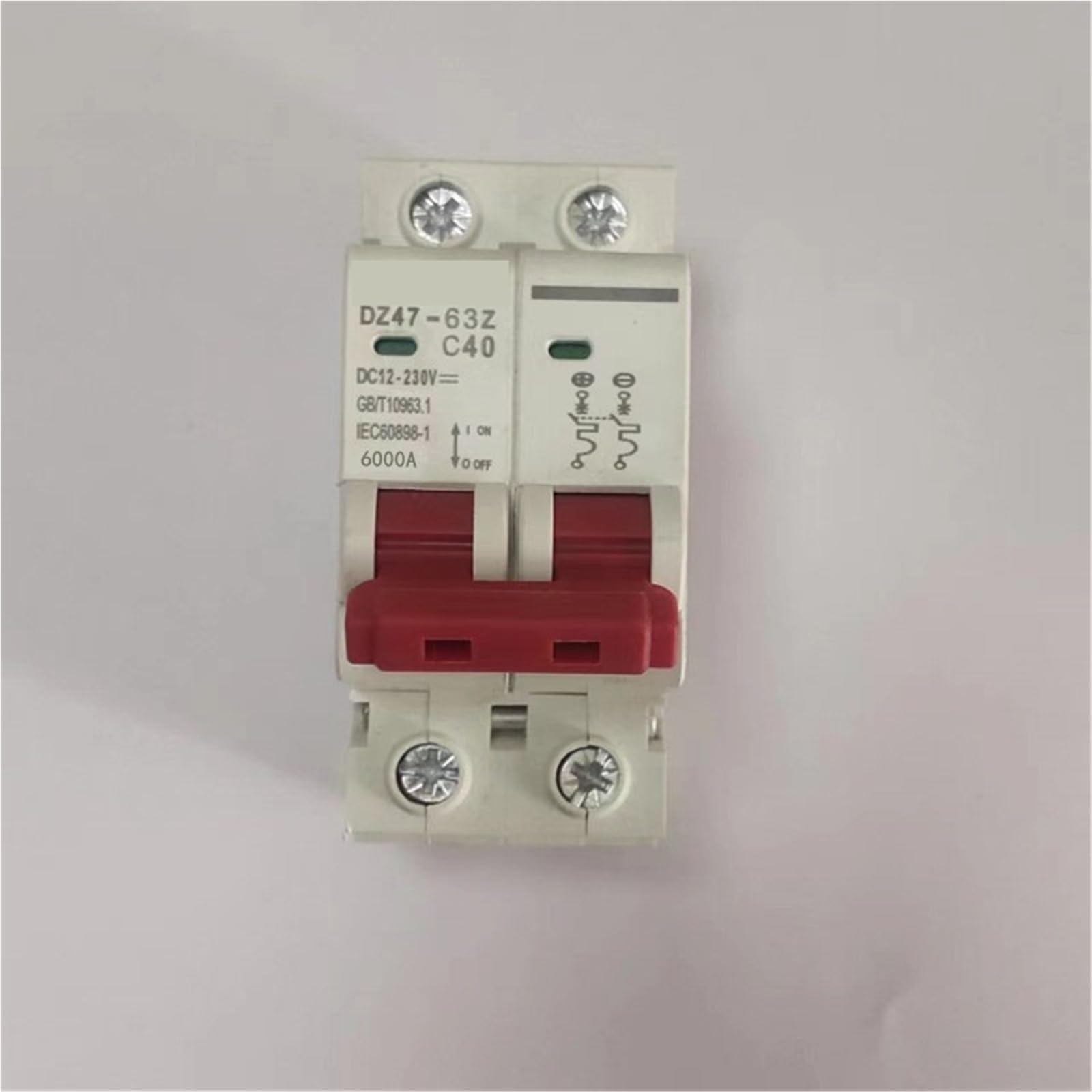Automatyczny wyłącznik solarny 2P DC 1000V 6A/10A/16A/20A/25A/32A/40A/50A/63A DC MCB do instalacji fotowoltaicznej(DC 12-230V,63A)