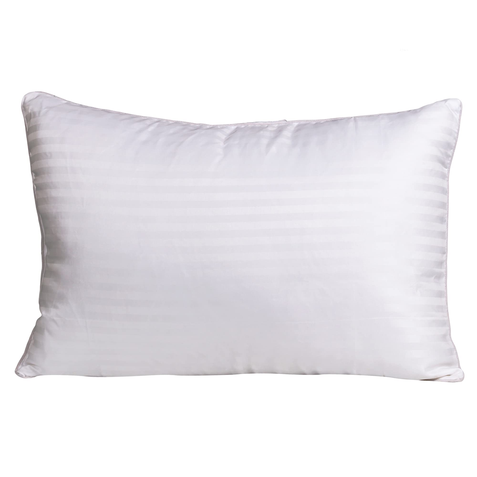 DRIS Luxurious & Lusty Satin Microfiber Pillow | Extra Soft | Standard Size 16 X 24 Inch | White | Pack of 2