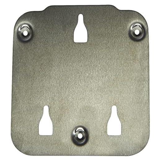 SHAD X010PS Platina Pin System Fijación Bolsas Depósito Motos Honda, Negro