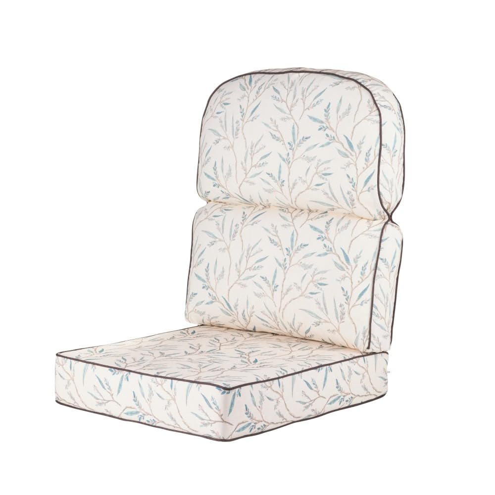 Alfresia Low Back Conservatory Replacement Cushion Set – Cane Conservatory Chair Seat & Back Cushions, Cotton Covers, UK Filled