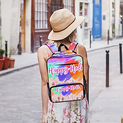 Sac à dos ordinateur portable Happy Holi pour transporter vos affaires sans douleur - 7