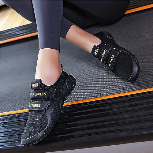 Jiuqing Scarpe Da Stacco Uomo Donna Scarpe Da Squat Per Sollevamento Pesi Scarpe Da Cross-Trainer Per Fitness A Piedi Nudi Per Palestra Al Coperto,Nero,43 Eu - 2