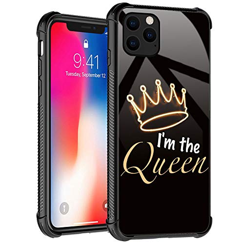 Tnxeeiphone 11 Case Queen Crown Tempered Glass Iphone 11 Cases For Girls Women Pattern Design Shockproof Anti Scratch Case For Apple Iphone 11 Dailymail