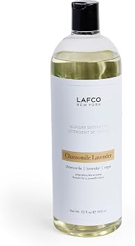 LAFCO New York Laundry Detergent, Chamomile Lavender - 32 fl oz - Bio-Enzyme Natural Formula for a Powerful Clean - Plant Based for Sensitive Skin - Non-Toxic, Synthetic & Cruelty Free