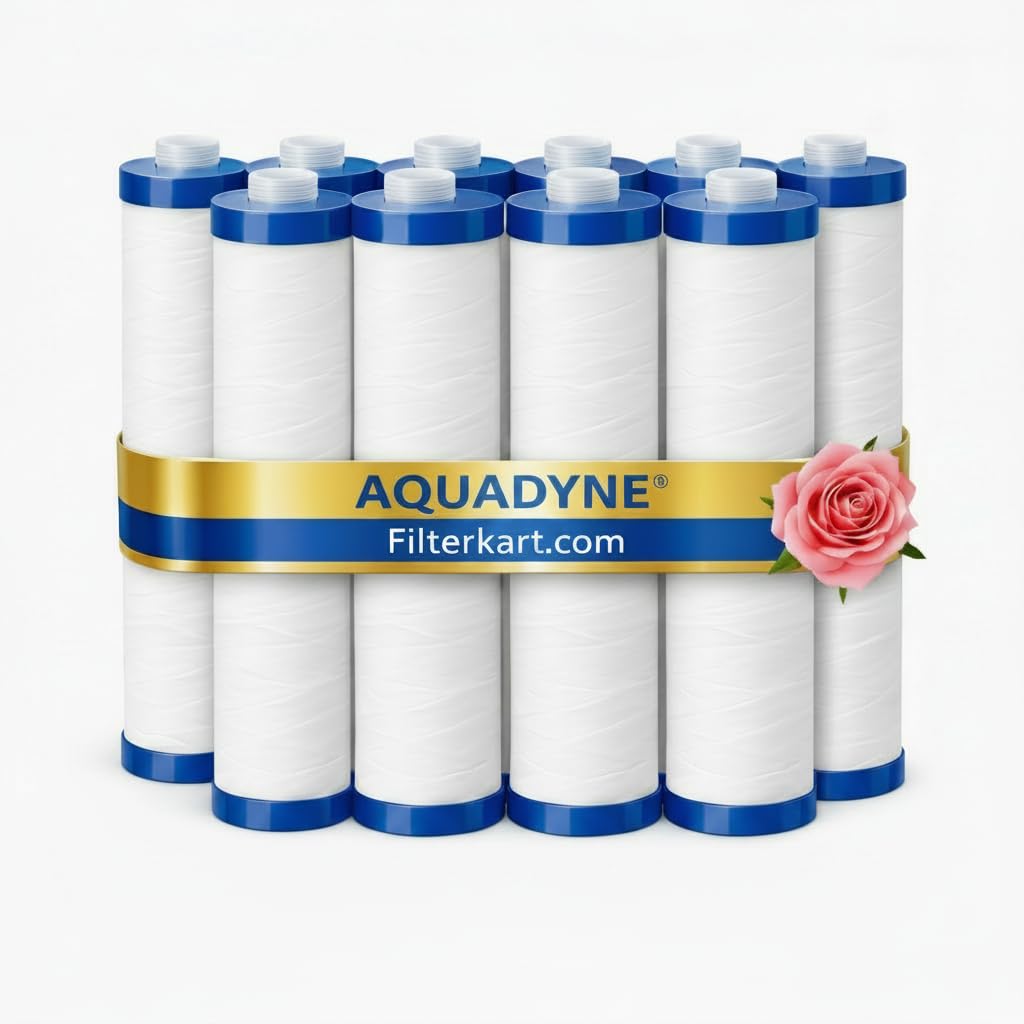 aquayne 9” inch pre filter cartridges, suitable for aquaguard,livpure ro- pack of 10