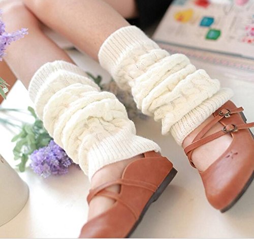 Elandy JY000968W-1PAIR Knit Winter Thermal Warm Leg Warmers-Long Socks Boot Cuffs Topper Legging Pads thumb #2