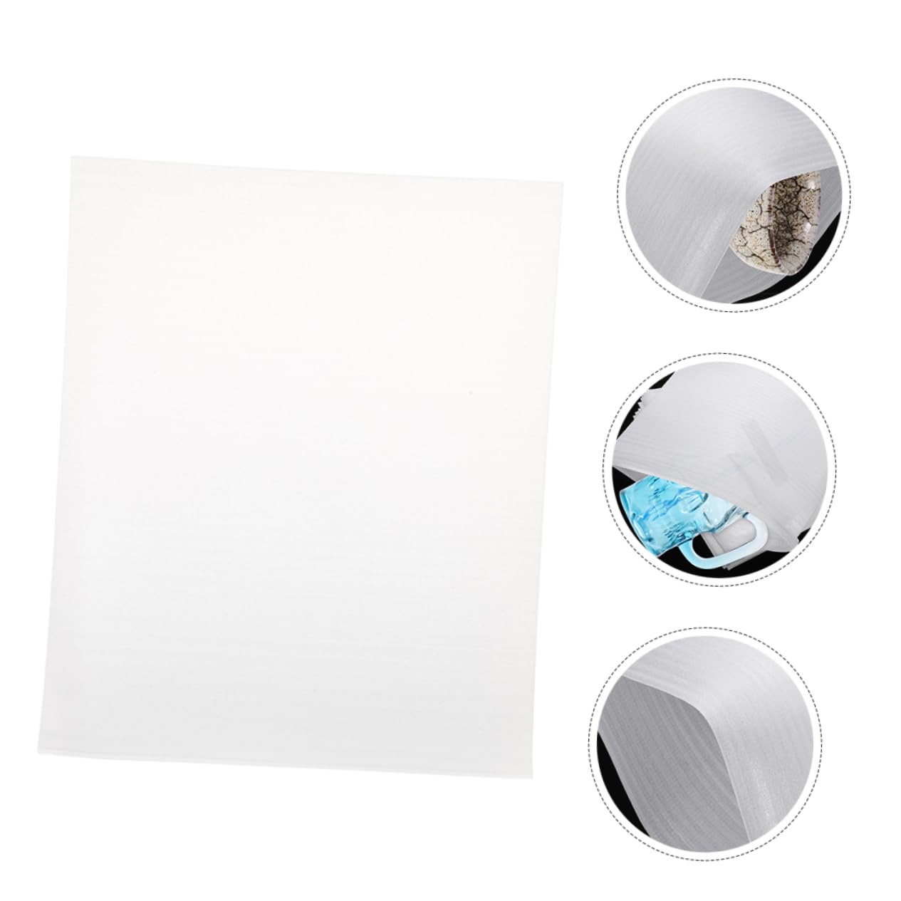 NUOBESTY Sacchetti Imbottiti Antistatici in Schiuma Epe Bianco 300 Pezzi, Materiale per Imballaggio Portatile e Versatile per Spedizioni e Protezione Oggetti Fragili