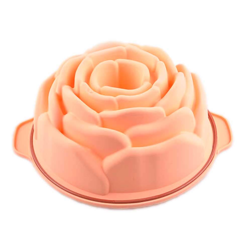 Set di 2 stampi in silicone a forma di rosa, stampo per torta e cioccolato, stampo per torta in pasta di zucchero | Leroy Merlin