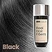 Hair Illusion Black Real Hair Fibers for Thinning Hair - 100% Natural Texture, Non Synthetic Hair Fibers - Bald Spot Cover Up for Women & Men - 38 Gram - Pack of 2