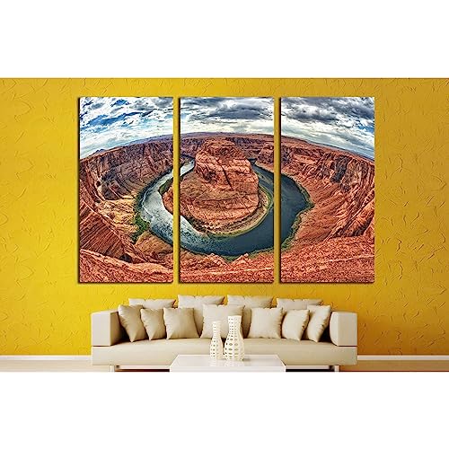 Lienzo decorativo ZELLART triptico gigante diseño herradura de salon