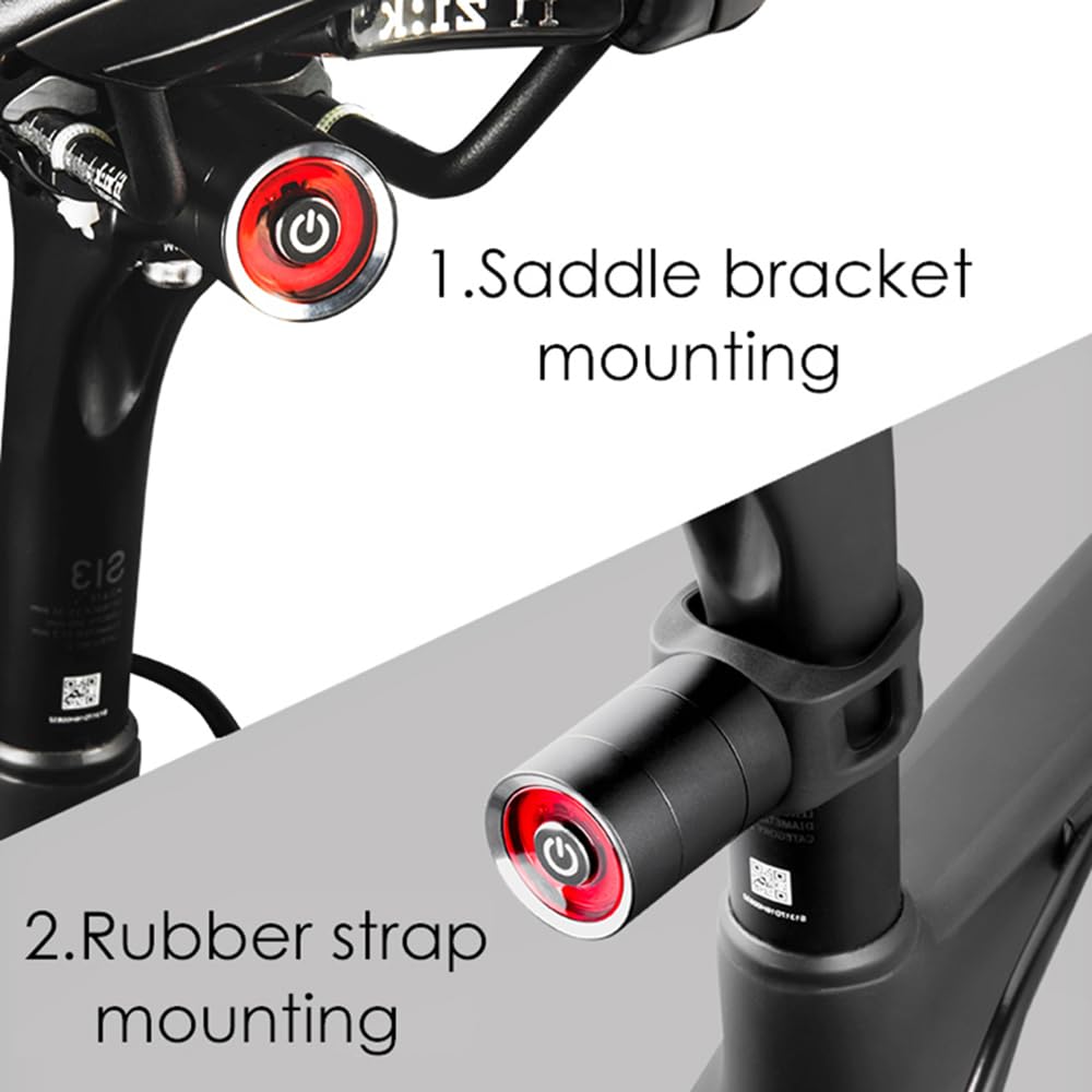 USB Charging Bike Tail Light Lantern Smart Brake Sensor Taillight MTB Road Cycle Rear LED Waterproof Bycicle Back Lights