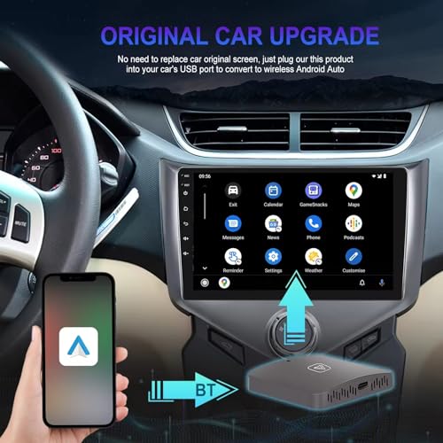 Adaptador de carro sem fio Android para fábrica OEM com fio Android Auto sem fio Android Auto Dongle
