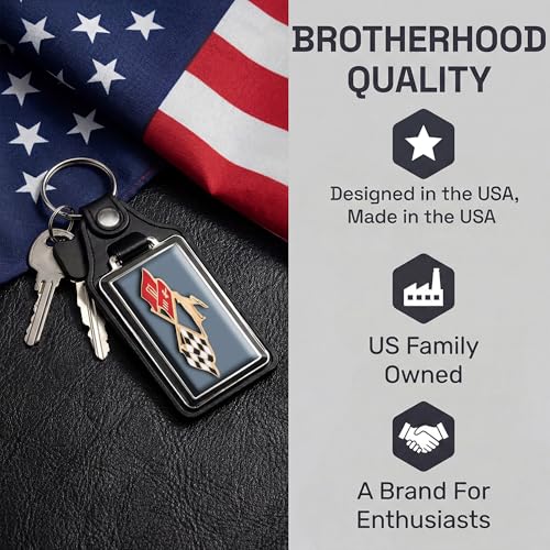 Image of Brotherhood Car Key Chain for Impala - Classic Models Keychain for Men and