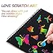 I&Art Scratch Art Books for Kids Scratch Art Paper Rainbow Scratch Art for Best Gifts