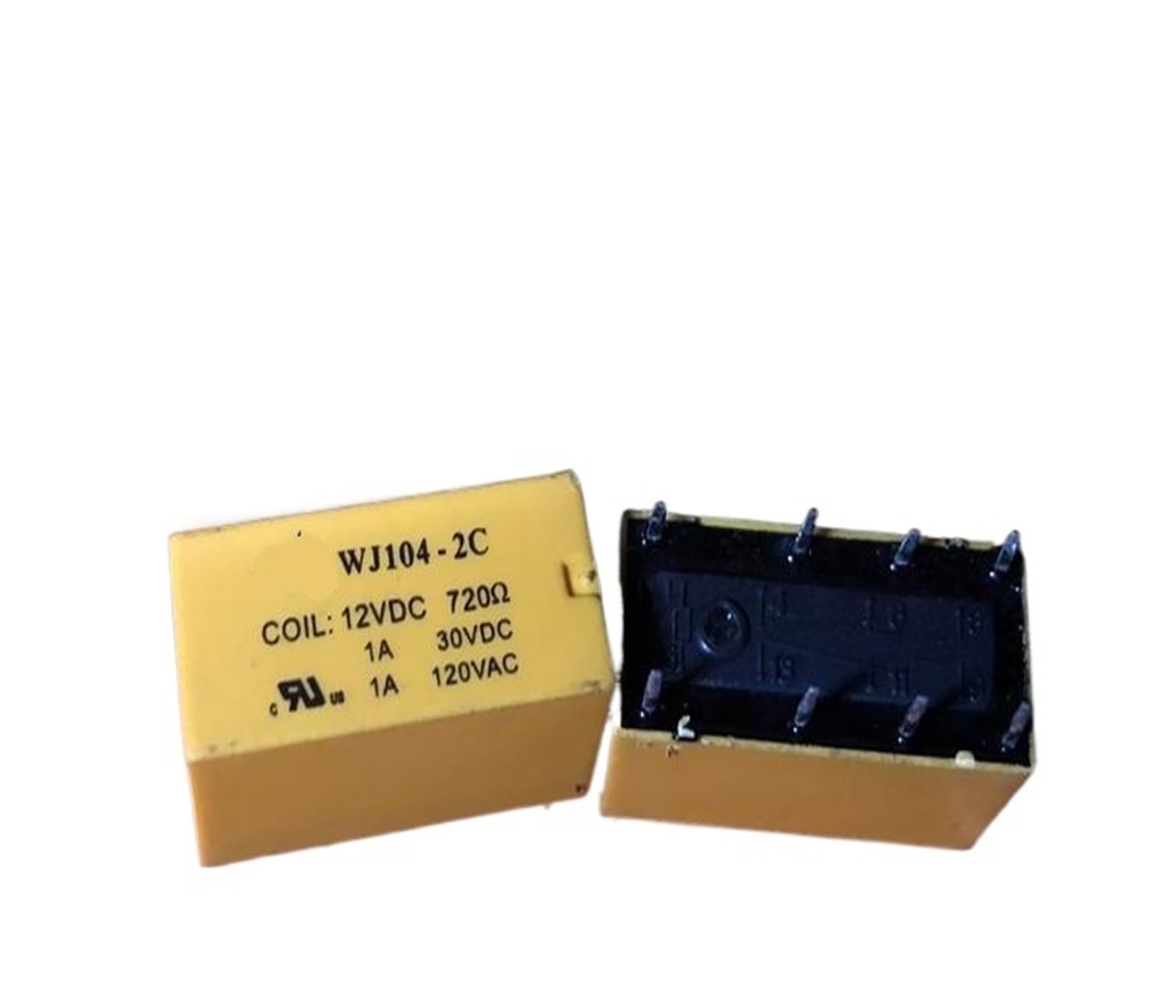 Relais 8 broches WJ104-2C commande 12VDC double commutation stable