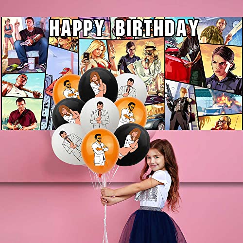 Gta Party Supplies Decorations Cake Topper Birthday Backdrop Background Decor #TOP6