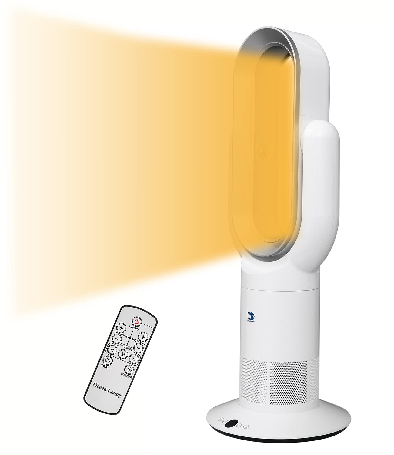 120 ° Oscillating Bladeless Tower Fan 