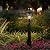 GOALPLUS 24 Inch Large Post Light Fixture with 3in Pier Mount, 2 Pack Bronze Post Lamp for Yard, Outdoor Pole Lantern with Seeded Glass, Aluminum Outside Lights for Garden Patio Driveway Pathway