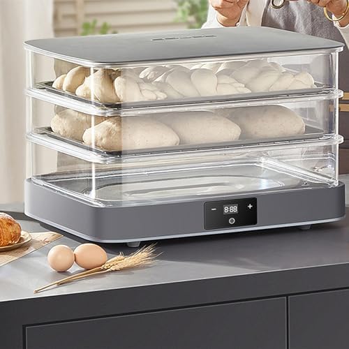 Bread Proofing Box 40L, Electric Dough Proofer with Adjustable Temperature and Timing for Home Baking